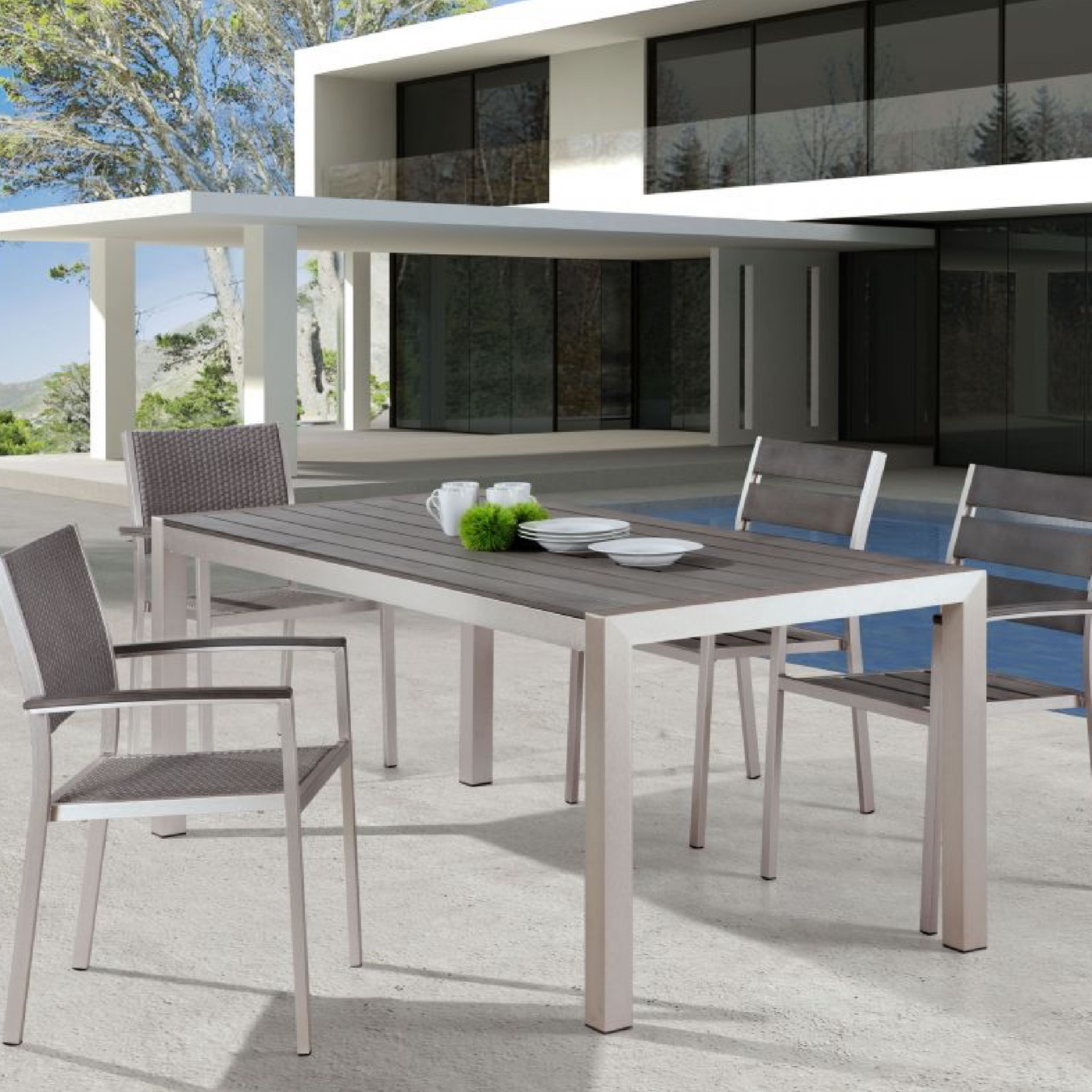 Outdoor patio table set