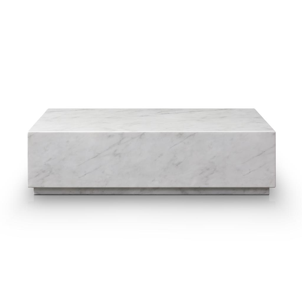 Luxury modern marble block coffee table