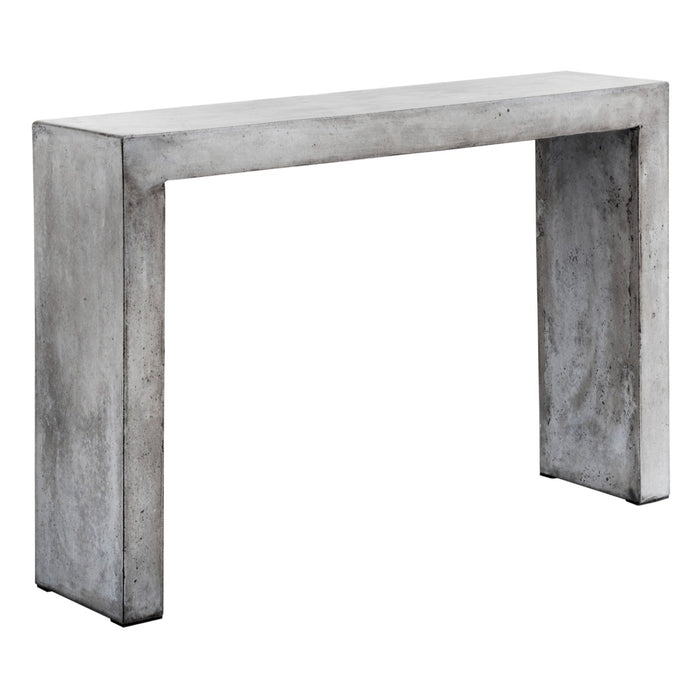 Sunpan Axle Indoor and Outdoor Concrete Console Table