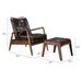 Zuo Modern Bully Lounge Chair & Ottoman