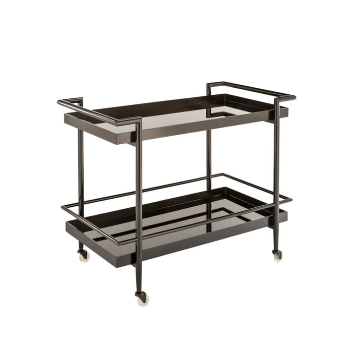 Sunpan Ikon Livingston Black Bar Cart 