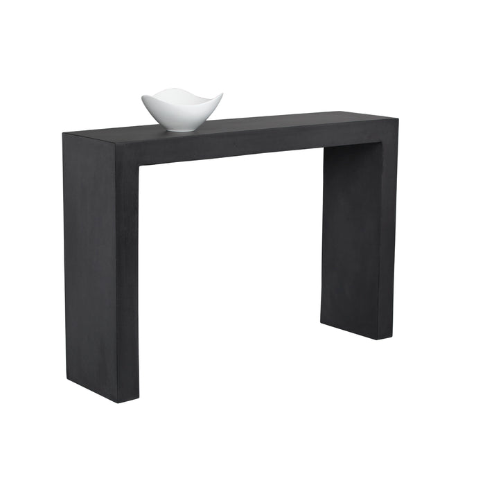 Sunpan Axle Indoor and Outdoor Concrete Console Table