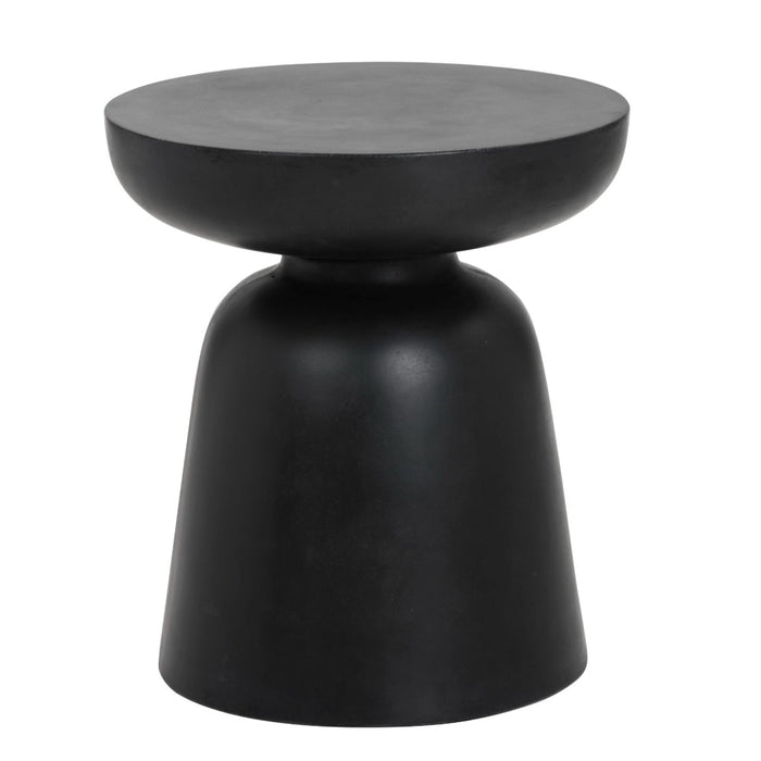 Sunpan Lucida Indoor and Outdoor Round Concrete End Table