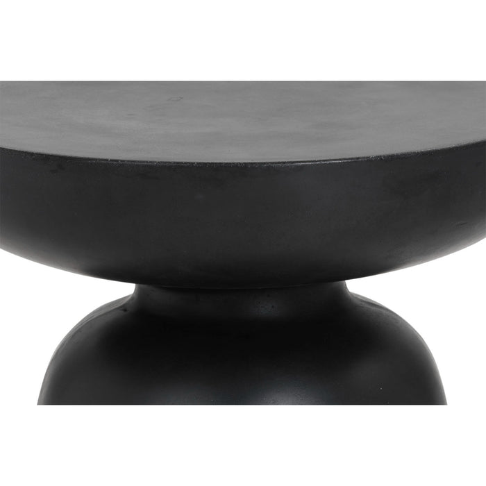 Sunpan Lucida Indoor and Outdoor Round Concrete End Table