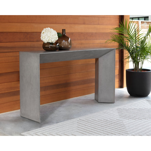 Sunpan Nomad Indoor and Outdoor Concrete Console Table