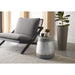 Sunpan Aries Indoor and Outdoor Round Concrete End Table