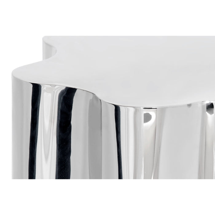 Sunpan Dahlia Powder Coated Stainless Steel End Table