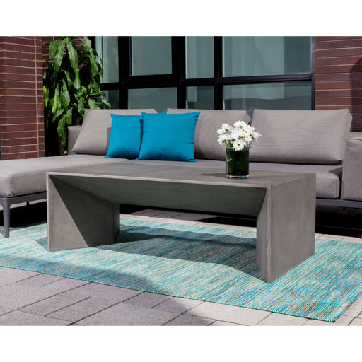 Sunpan Nomad Indoor and Outdoor Rectangular Concrete Coffee Table