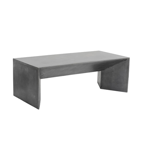 Sunpan Nomad Indoor and Outdoor Rectangular Concrete Coffee Table