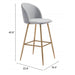 Zuo Cozy Barstool 