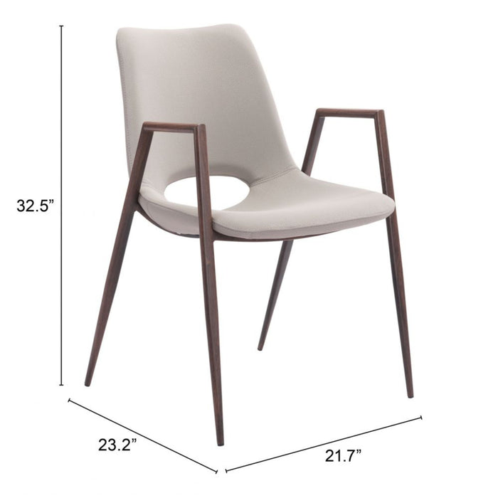 Zuo Desi Dining Arm Chair