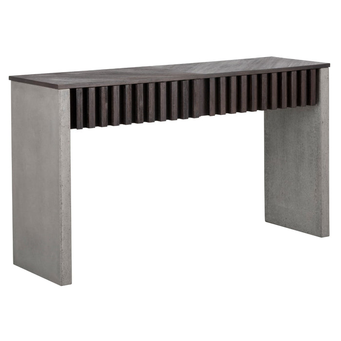 Sunpan Bane Acacia Wood Veneer Console Table 