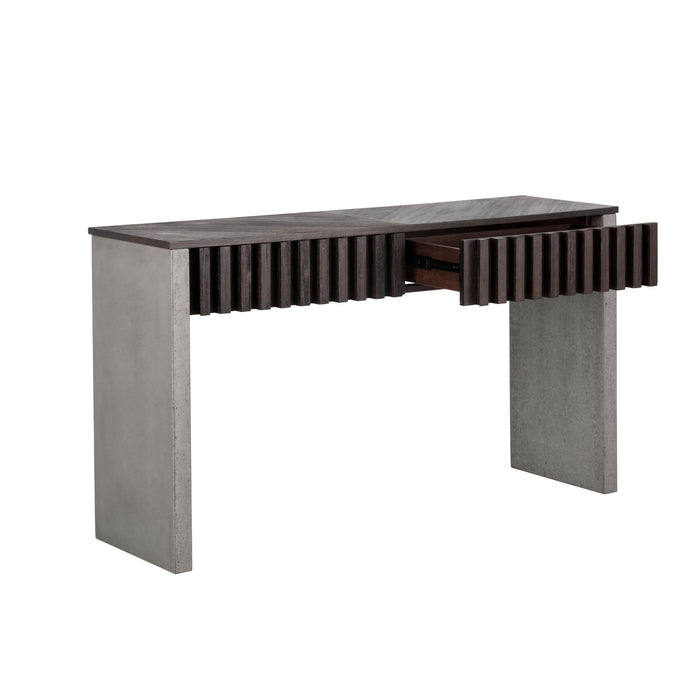 Sunpan Bane Acacia Wood Veneer Console Table 