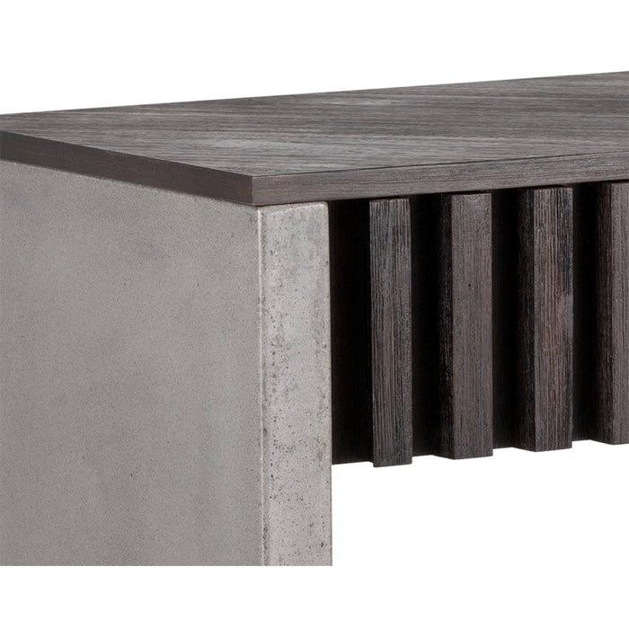 Sunpan Bane Acacia Wood Veneer Console Table 