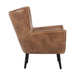 Sunpan Luther Tabacco Tan Faux Leather Lounge Chair 