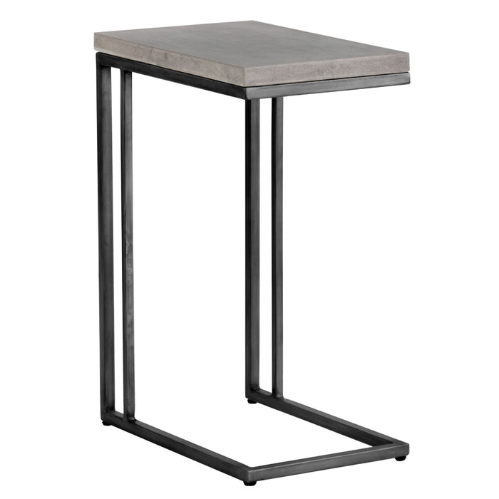 Sunpan Sawyer Rectangular Indoor and Outdoor Concrete End Table