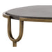 Sunpan Arya Oval Grey Concrete Modern Coffee Table