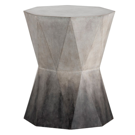 Sunpan Prism Hexagon Indoor and Outdoor Concrete End Table