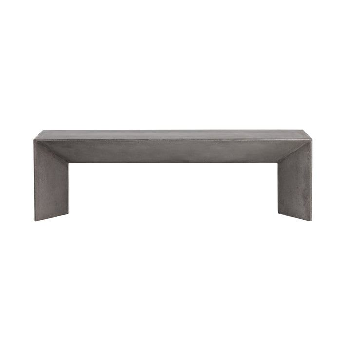 Sunpan Nomad Indoor and Outdoor Concrete Bench