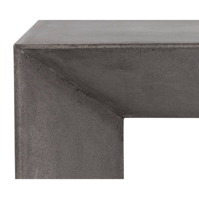 Sunpan Nomad Indoor and Outdoor Concrete Bench