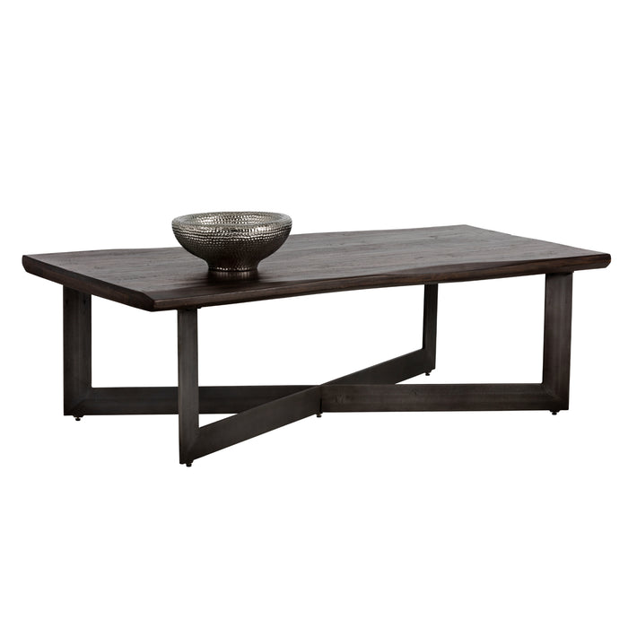 Sunpan Marley Solid Smoked Acacia Wood Coffee Table