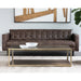 Sunpan Donnie Faux Leather Sofa