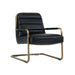 Sunpan Lincoln Faux Leather And Fabric Lounge Chair