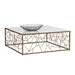 Sunpan Vero Square White Volakas Marble Top Coffee Table