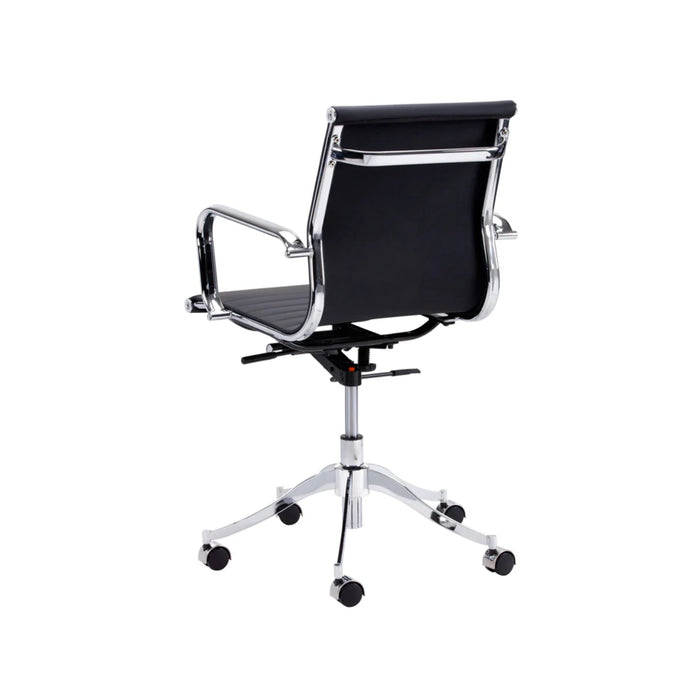 Sunpan Tyler Faux Leather Adjustable Swivel Office Chair