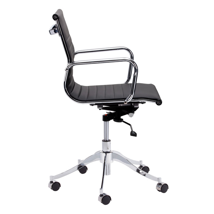 Sunpan Tyler Faux Leather Adjustable Swivel Office Chair