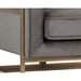 Sunpan Kalmin Velvet Fabric Modern Lounge Chair