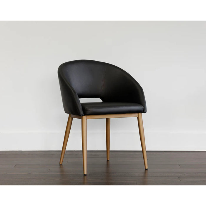 Sunpan Thatcher Dining Armchair - Champagne Gold