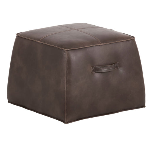 Sunpan Aspen Square Faux Leather Ottoman