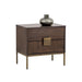 Sunpan Jade Rectangular Acacia Wood Veneer  Nightstand