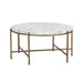 Sunpan Solana White Faux Marble Wood Coffee Table