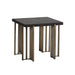 Sunpan Alto Square Distressed Oak Wood Veneer Side Table 