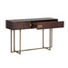 Sunpan Jade Acacia Wood Veneer Top Drawers Console Table 