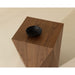 Sunpan Timmons Square Wood Walnut Veneer End Table 