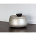 Sunpan Aries Round Drum Concrete Grey Ombre Coffee Table