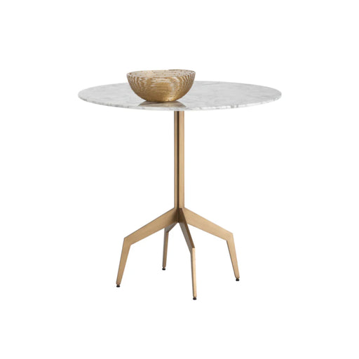 Sunpan Richart White Round Bistro Table