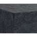 Sunpan Newbury Square Block Black Slate Effect Concrete End Table 