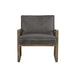 Sunpan Kristoffer Grey Fabric Modern Lounge Chair