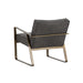 Sunpan Kristoffer Grey Fabric Modern Lounge Chair