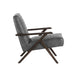 Sunpan Peyton Bonded Leather Modern Lounge Chair