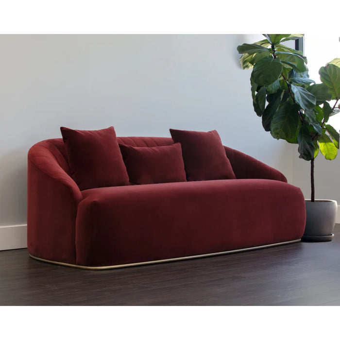 Sunpan MIXT Astrid Red Sofa 