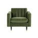 Sunpan Yosi Green Fabric Modern Armchair