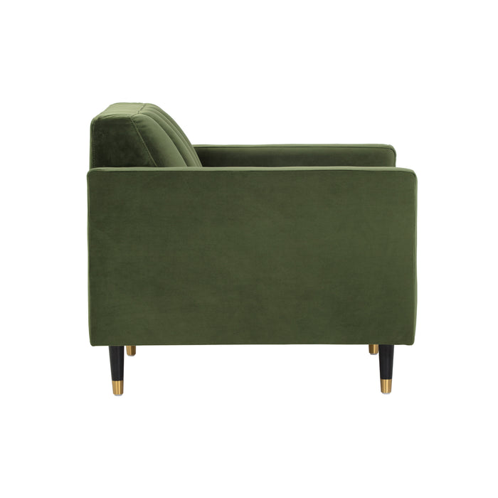 Sunpan Yosi Green Fabric Modern Armchair