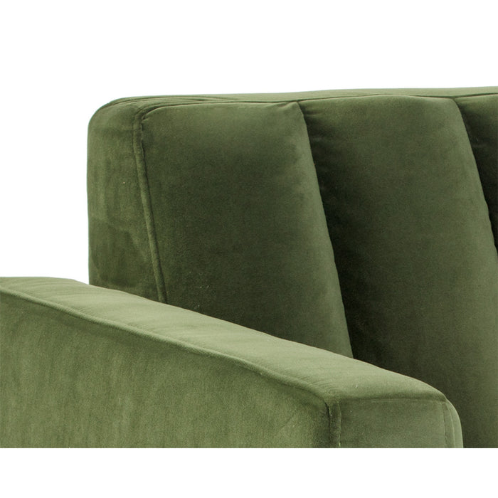 Sunpan Yosi Green Fabric Modern Armchair