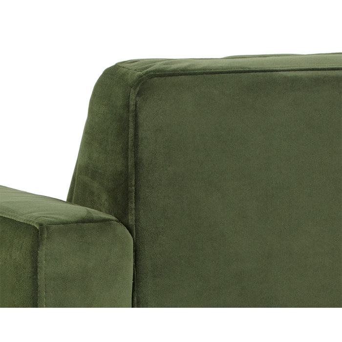 Sunpan Yosi Green Fabric Modern Armchair