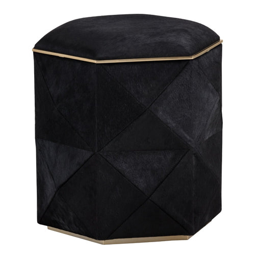 Sunpan Ashanti Genuine Cowhide Storage Ottoman